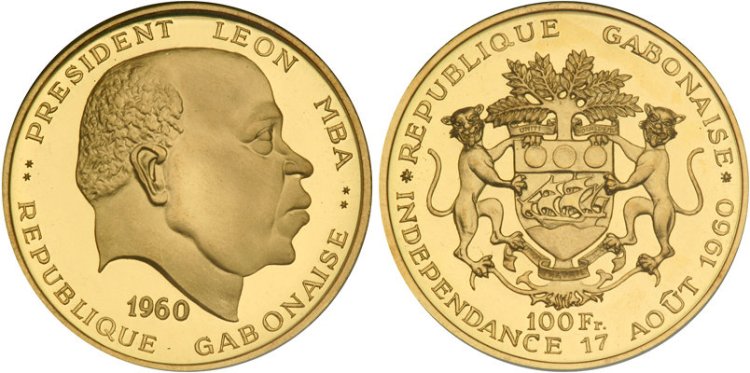 Gabon 100 Franchi 1960&nbsp;32.00 ... 