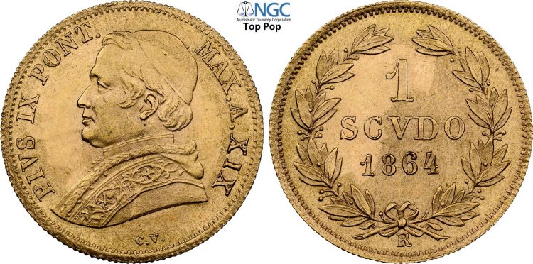 Roma, Pio IX (1846-1870), Scudo ... 