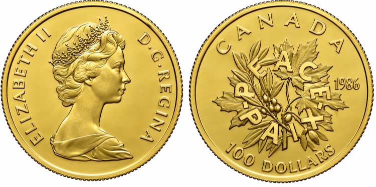 Canada 100 Dollari 1976-1986 (1/2 ... 