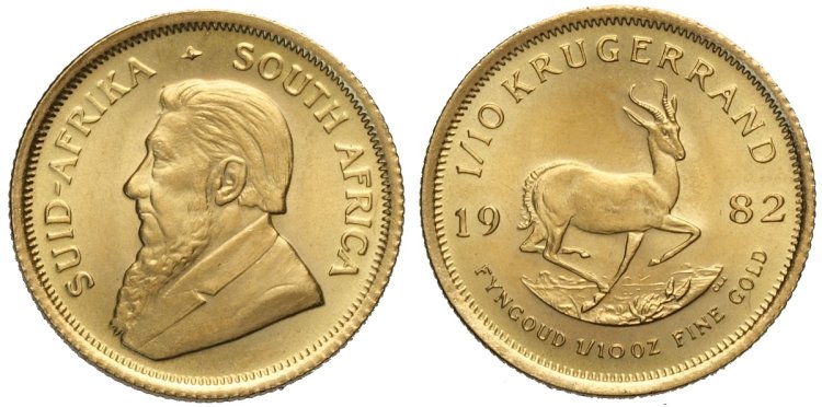 South Africa 1/10 Krugerrand 1980- ... 
