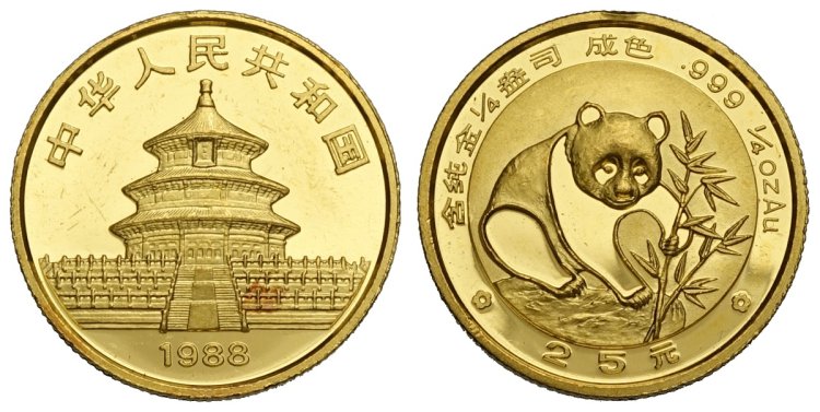 Cina 25 o 100 Yuan 1983- Panda ... 