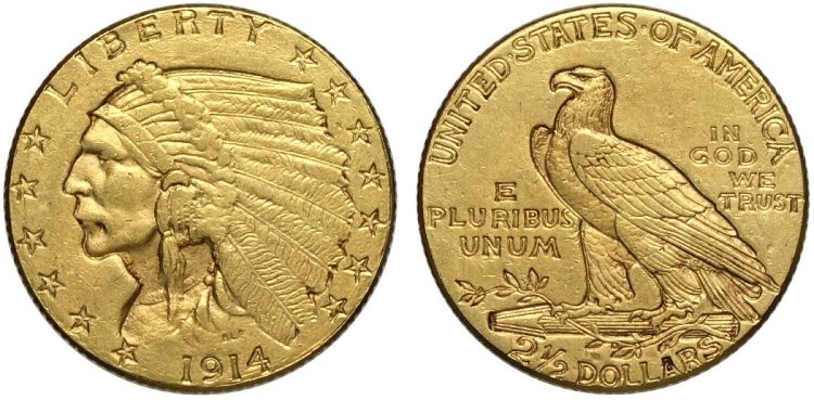 USA 2,5 Dollari Indiano ... 