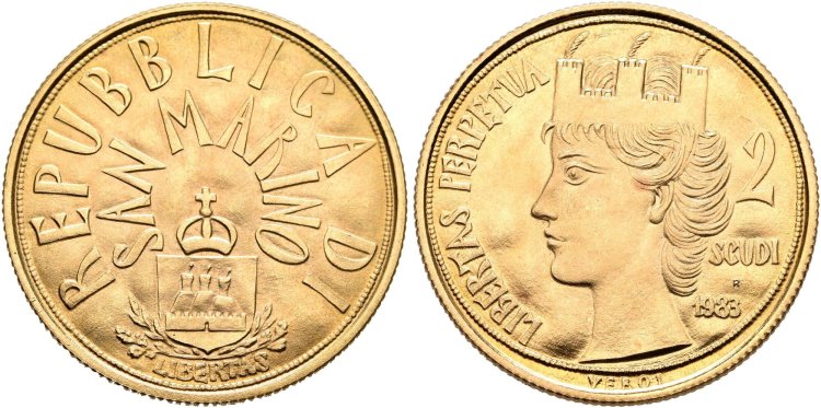 San Marino 2 Scudi ... 