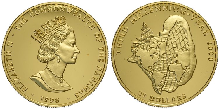 Bahamas 25 Dollari 1994-1996 ... 