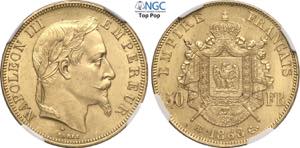 France, Napoleon III (1852-1870), 50 Francs ... 