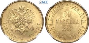 Finland, Nicholas II (1894-1917), 20 Markkaa ... 