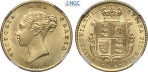 Great Britain, Victoria (1837-1901), 1/2 ... 