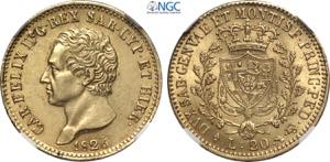 Savoia, Carlo Felice (1821-1831), 20 Lire ... 