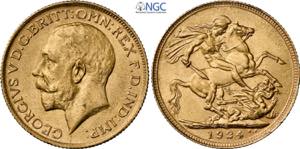Australia, George V (1910-1936), Sovereign ... 