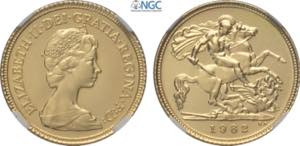 Great Britain, Elizabeth II (1952-2022), 1/2 ... 