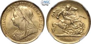 Great Britain, Victoria (1837-1901), 1/2 ... 