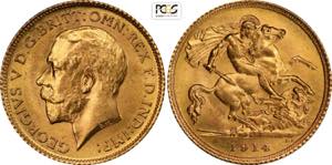 Australia, George V (1910-1936), 1/2 ... 