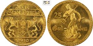 Danzig, Free City (1920-1939), 25 Gulden ... 