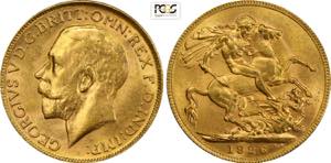 Australia, George V (1910-1936), Sovereign ... 