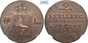 Norway, Carl XIV Johan (1818-1844), 2 ... 