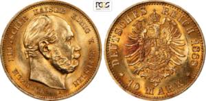 Germany Prussia, Wilhelm I (1861-1888), 10 ... 