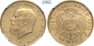 Germany Bavaria, Ludwig III (1913-1918), 20 ... 