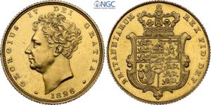 Great Britain, George IV (1820-1830), Proof ... 