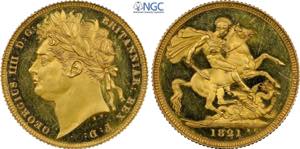 Great Britain, George IV (1820-1830), Proof ... 