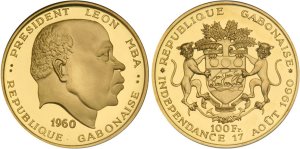 Gabon 100 Franchi 1960&nbsp;32.00 g, Au ... 