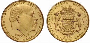 Gabon 10 Franchi 1960&nbsp;3.20 g, Au ... 