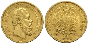 Germania Wurttemberg 20 Marchi ... 