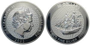 Cook Islands, Elisabeth II, 1 Kg&nbsp;Ag ... 