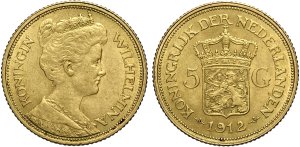 Olanda, Guglielmina I, 5 Fiorini ... 