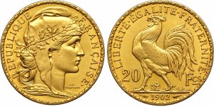 France 20 Francs 1899-1914 Rooster ... 