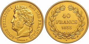 France 40 Francs 1831-1839 Louis Philippe (2 ... 