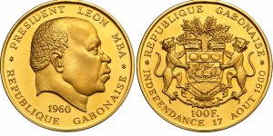 Gabon 100 Francs 1960&nbsp;32.00 g, Au ... 