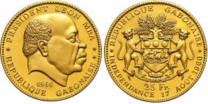 Gabon 25 Francs 1960&nbsp;8.00 g, Au (.900), ... 
