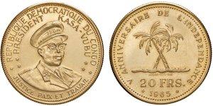 Congo 20 Franchi 1965 (Marengo) 6.45 g, ... 