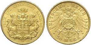 Germania 20 Marchi Amburgo ... 